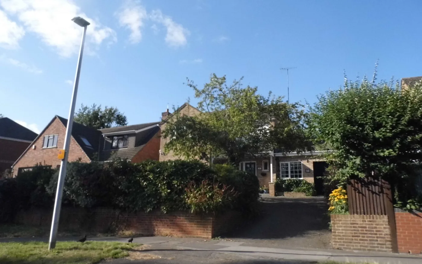 Houses on Overdown Road, Tilehurst, on the western edge of the borough